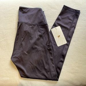 Fabletics high‎ waisted side pockets 7/8 leggings UPF 50+ size M